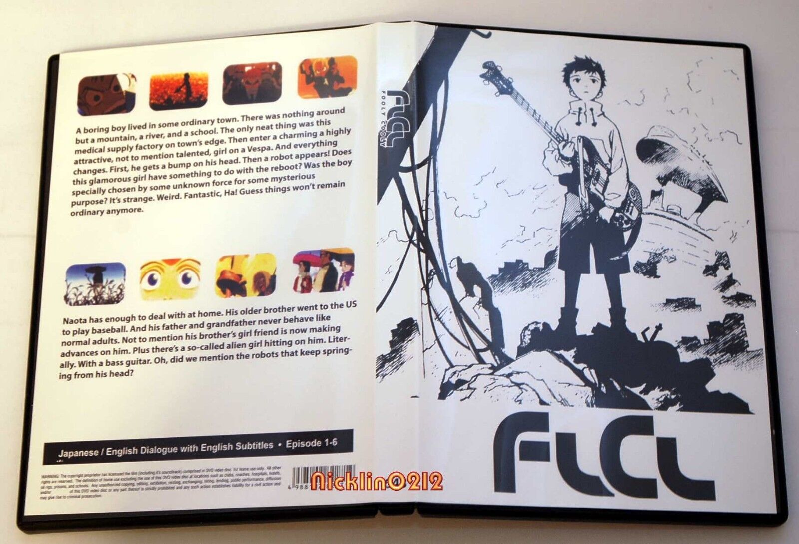 FLCL Fooly Cooly Complete Anime DVD Collection Episode: 1-6 English Dub New 