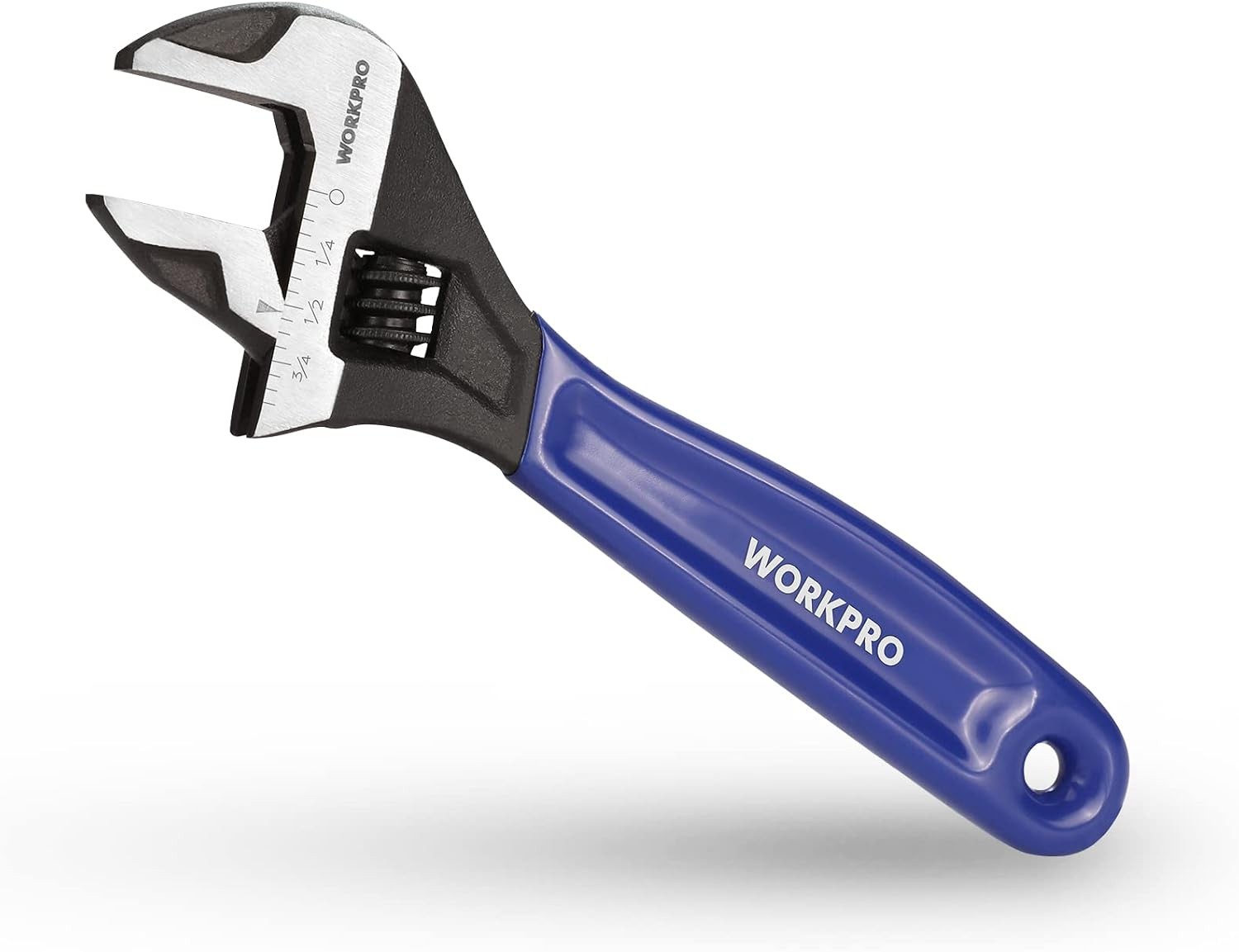 WORKPRO 6-Inch Adjustable Wrench Wide Jaw Chrome Vanadium Steel Hand Tool WORKPRO 6-Inch Adjustable Wrench Wide Jaw Chrome Vanadium Steel Hand Tool