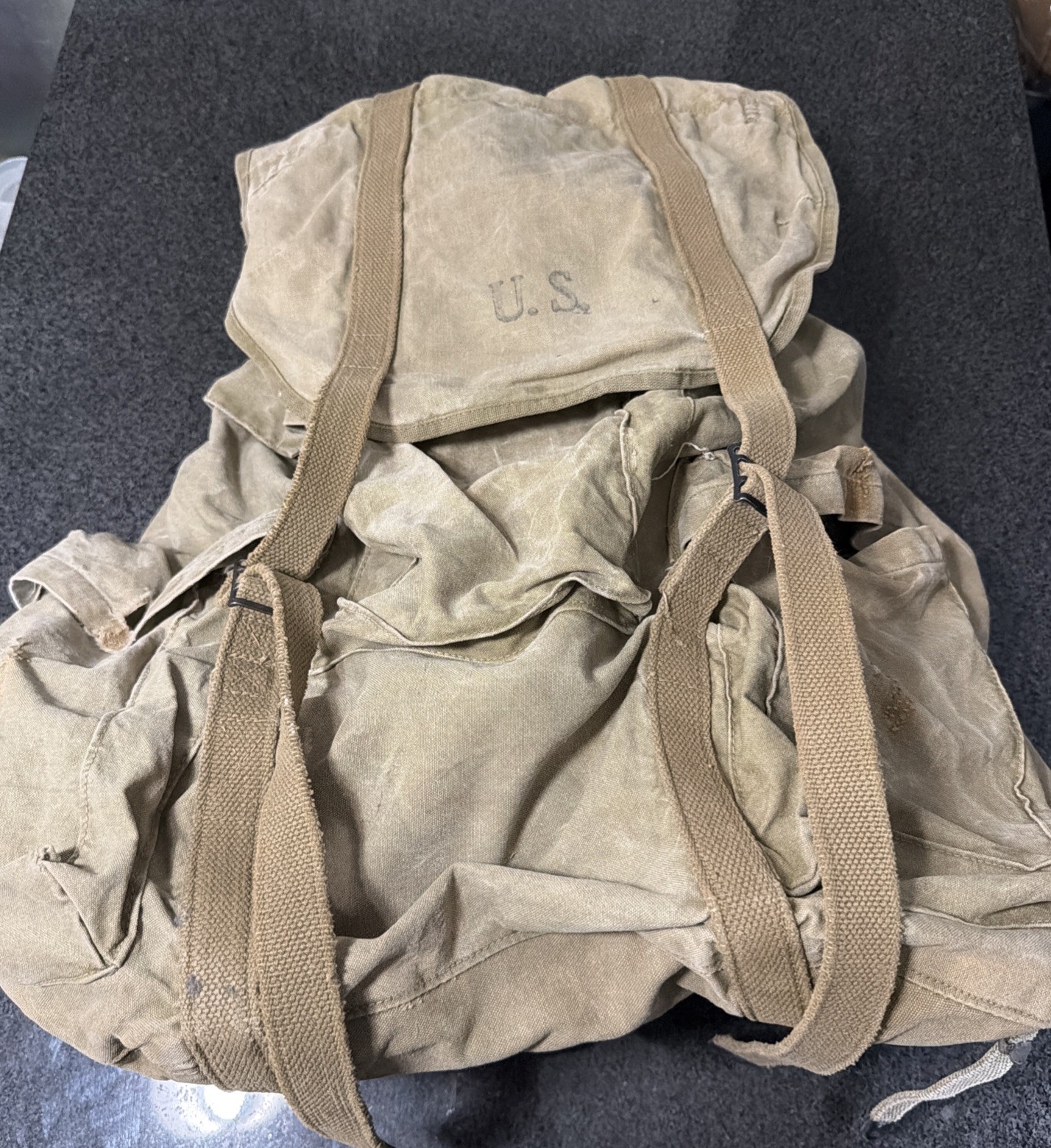 1942 Original WWII U.S. ARMY MOUNTAIN DIVISION RUCKSACK Mint FRAME by Werner Co