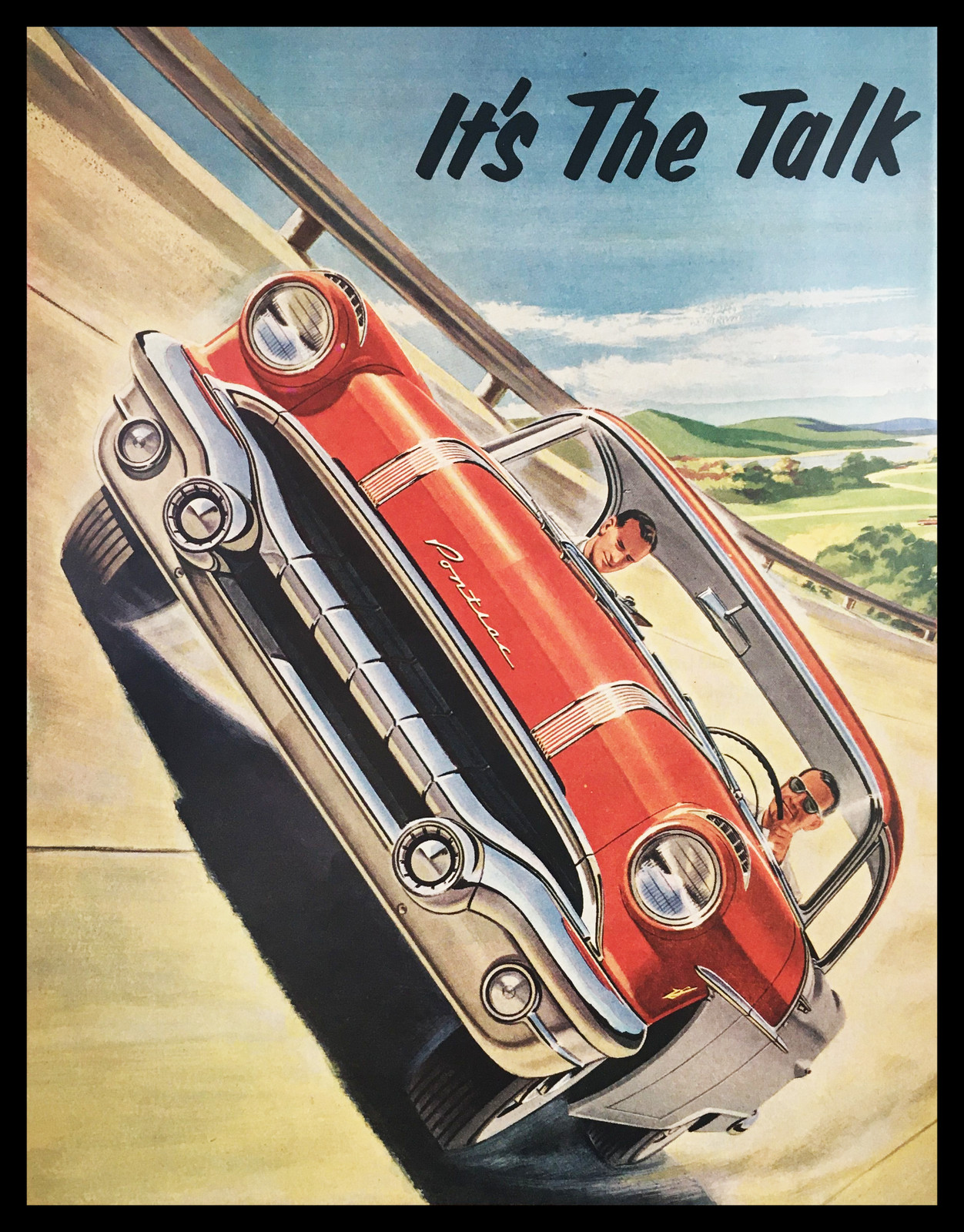 1945 Pontiac It\'s The Talk Vintage Print Ad