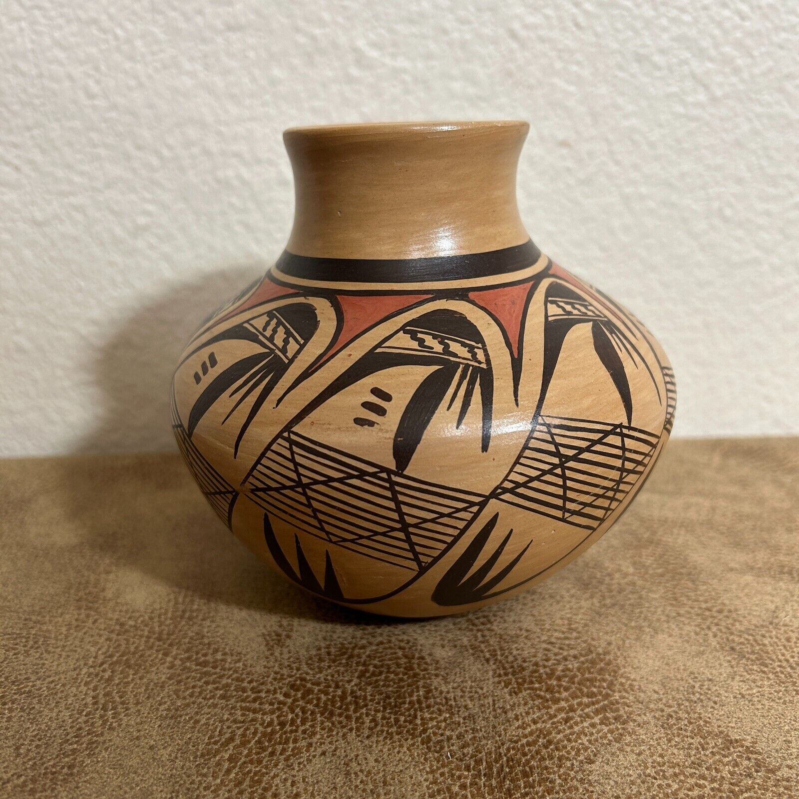 HOPI Native American Pottery Vase Decorative Pot Adelle Nampeyo 4.5\