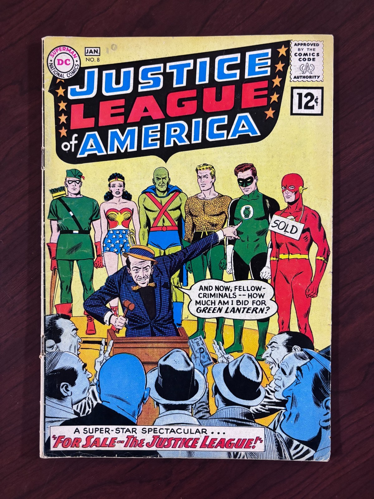 Justice League of America #8 (DC Comics 1962) Silver Age JLA 4.5 VG+
