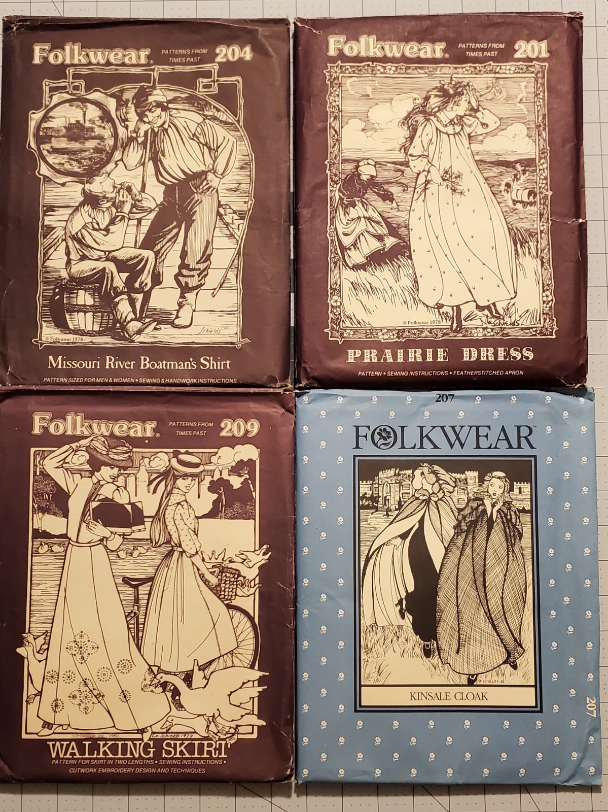 Vintage Folkwear Sewing Patterns 