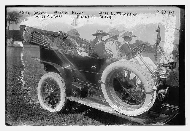 Edna Brown Miss M Houck Miss L Thompson Miss V Gross Frances Block Old Photo