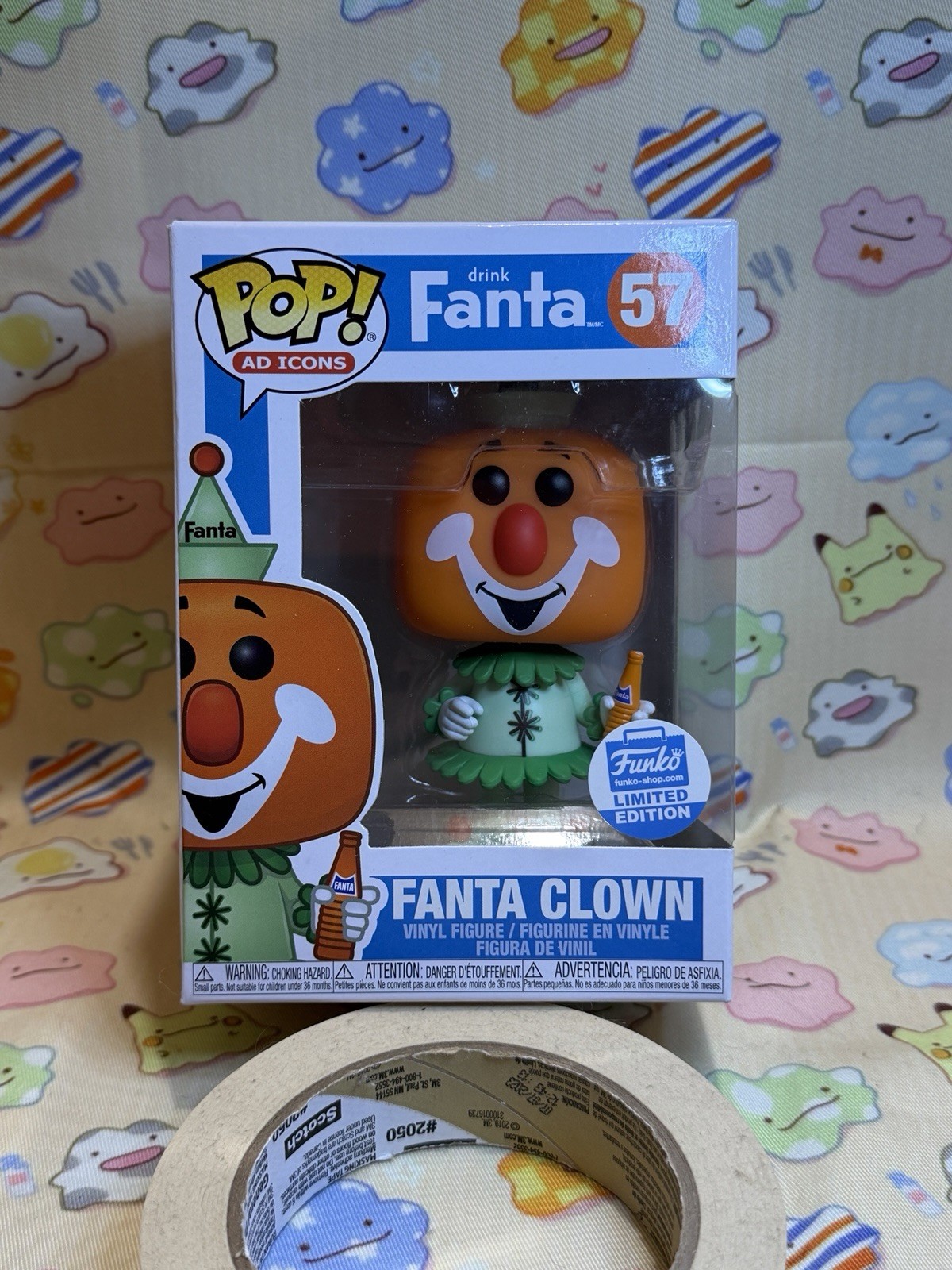 Funko Pop Ad Icons Fanta Clown #57 Exclusive Vinyl Figure w/ Protector