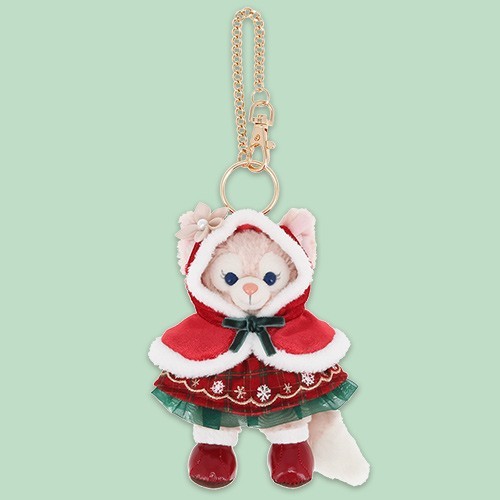 Tokyo DisneySea LinaBell Making Winter Warm Plush Badge Red Christmas 2026