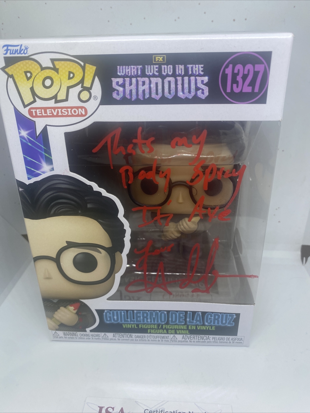 HARVEY GUILLEN SIGNED WHAT WE DO IN THE SHADOWS GUILLERMO FUNKO POP FIGURE JSA