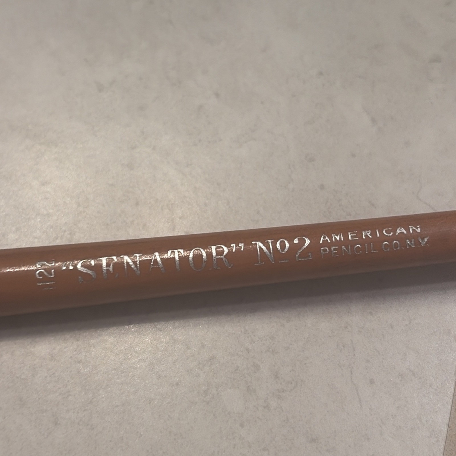 Vintage Antique American Pencil Co Senator 1122 Wood Tapered Bank Pencil Vintage Antique American Pencil Co Senator 1122 Wood Tapered Bank Pencil