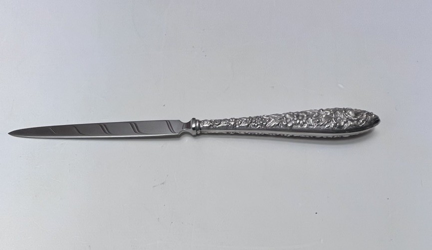 Vintage Kirk Sterling Silver Handle Stainless Blade Letter Opener