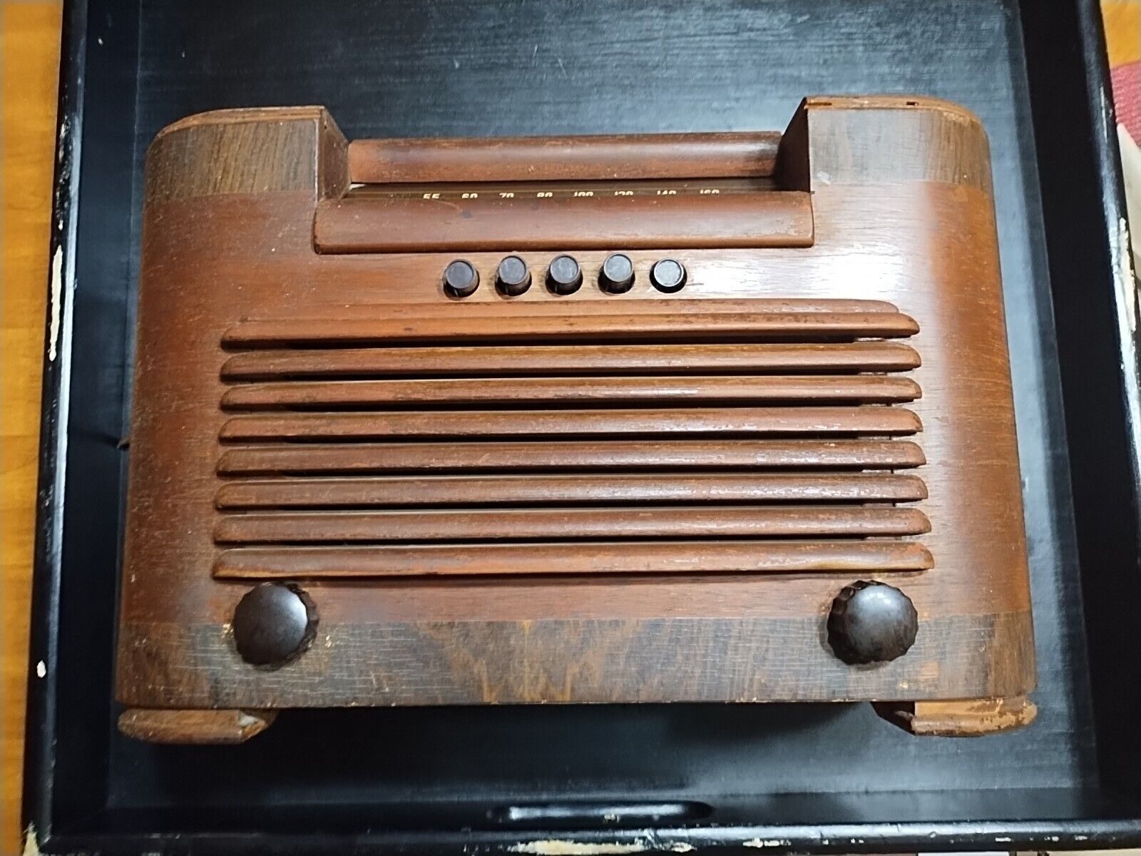 Vintage Motorola Tube Table Radio Model 61X14 Broadcast Band 6 Tube Circa 1940s