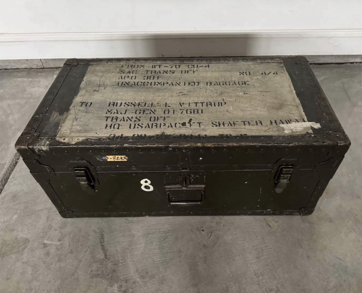 Historic Cold War U.S. Army Footlocker – Maj Gen Russell L Vittrup – EUCOM Chief