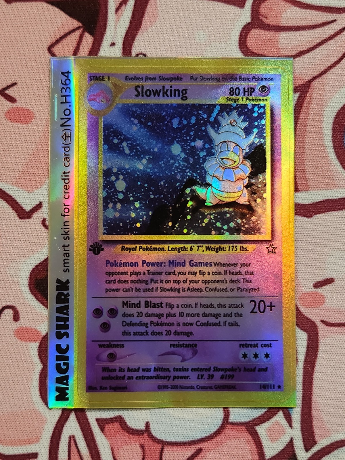 Slowking Holo Credit Card Skin (For Cards Without Chips) Slowking Holo Credit Card Skin (For Cards Without Chips)