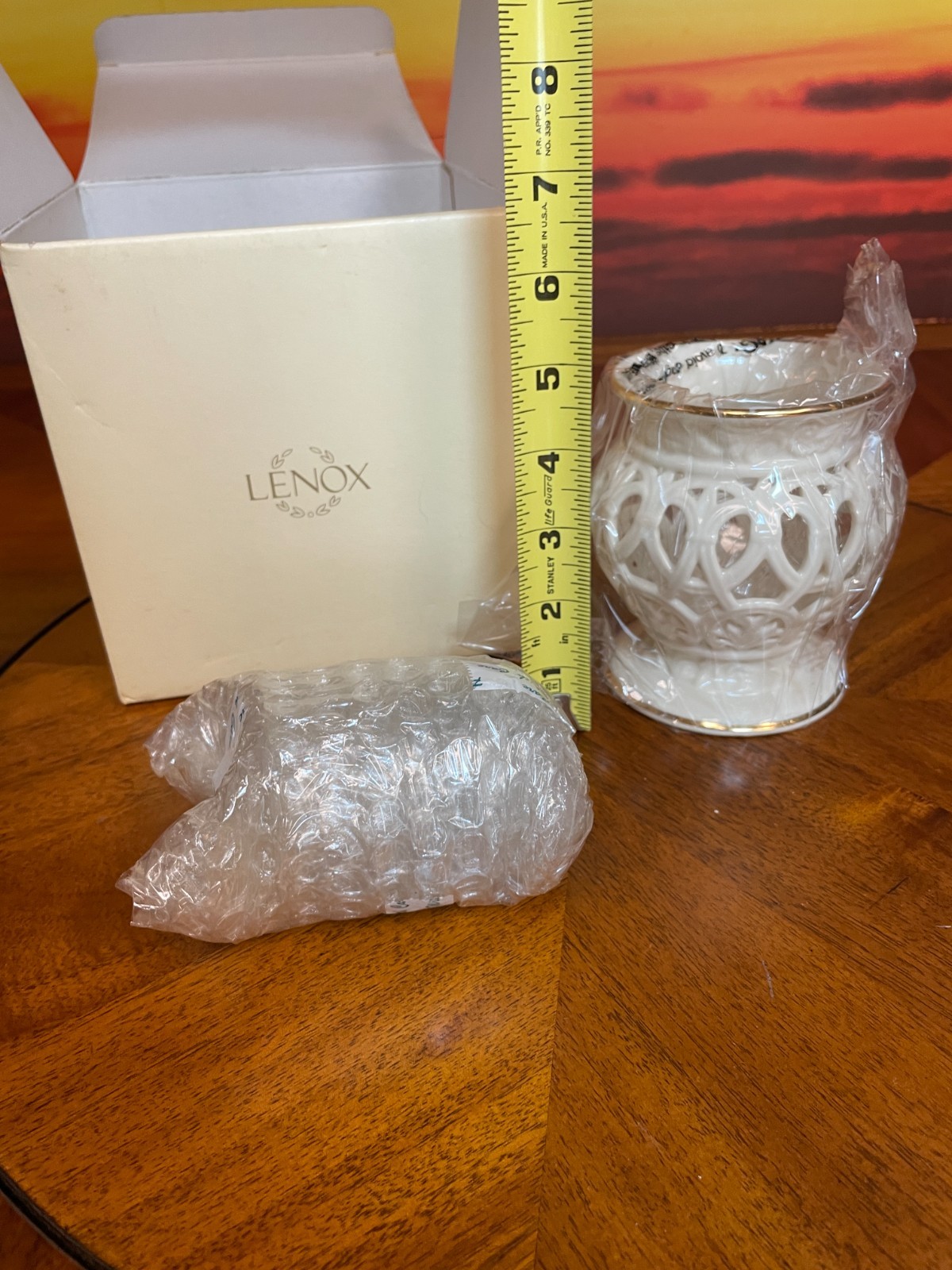 Lenox Illuminations Collection Votive Candle Gold Trim NIB