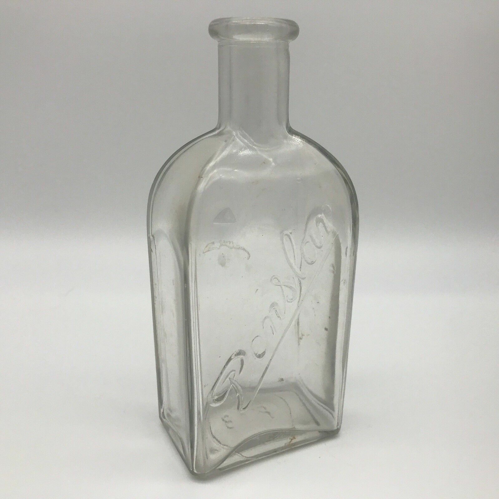 1900s PENSLAR HAIR TONIC Detroit MI Hand BIM Rolled Cork Top Clear Bottle P58
