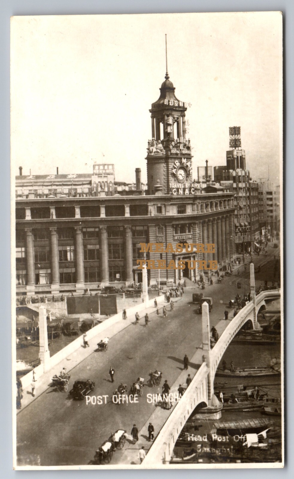 C.1940 SHANGHAI, CHINA, POST OFFICE, BRIDGE PHOTO F23 C.1940 SHANGHAI, CHINA, POST OFFICE, BRIDGE PHOTO F23