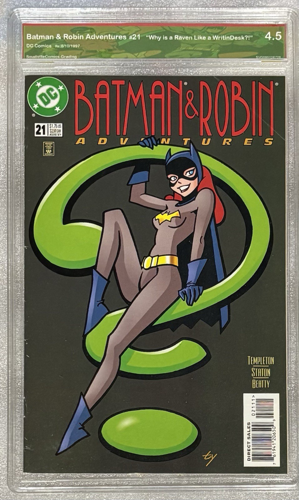 Batman and Robin Adventures #21 :graded 4.5-Ty Templeton Cover & Story 🤓 Batman and Robin Adventures #21 :graded 4.5-Ty Templeton Cover & Story 🤓