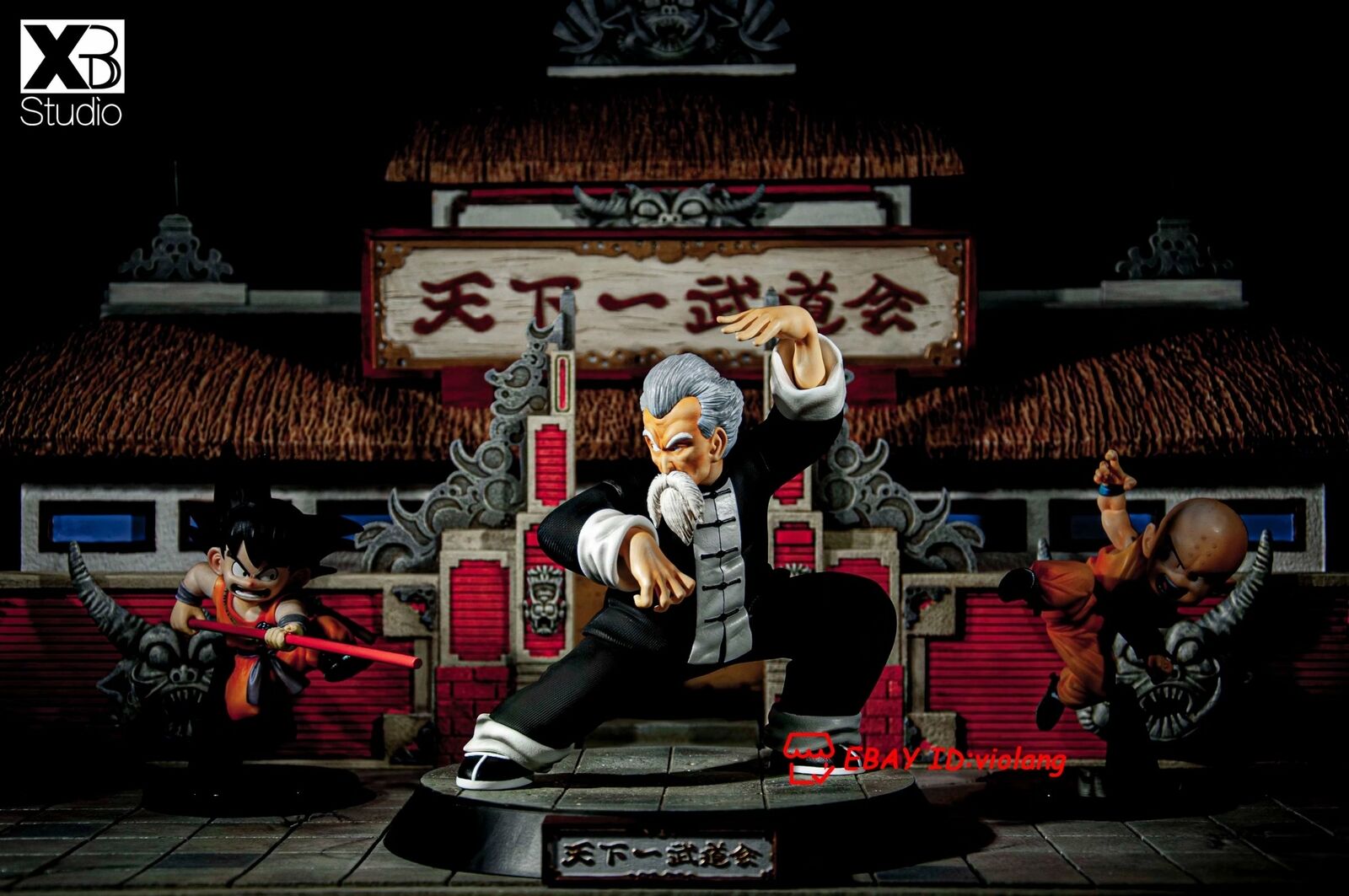 XBD Studio Dragon Ball Master Roshi Jackie Chun 7in Resin Model Painted Statue
