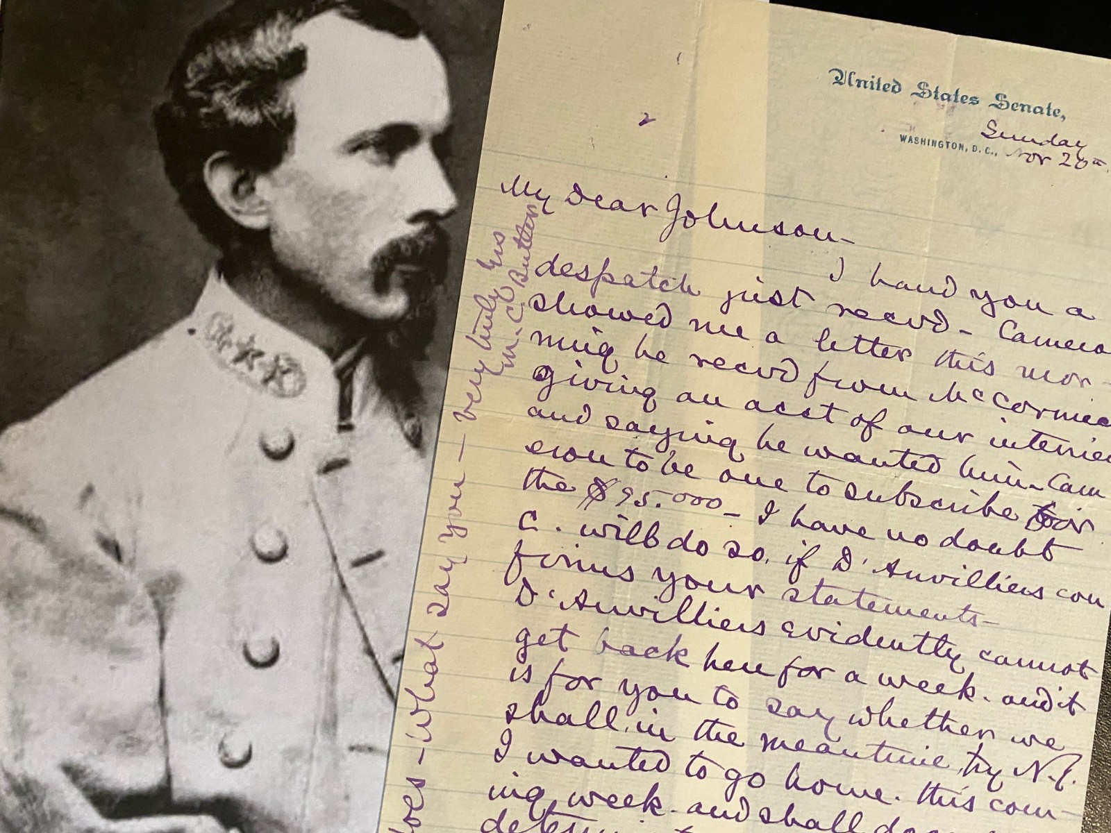 Confederate Major General Matthew C. Butler Signed Letter