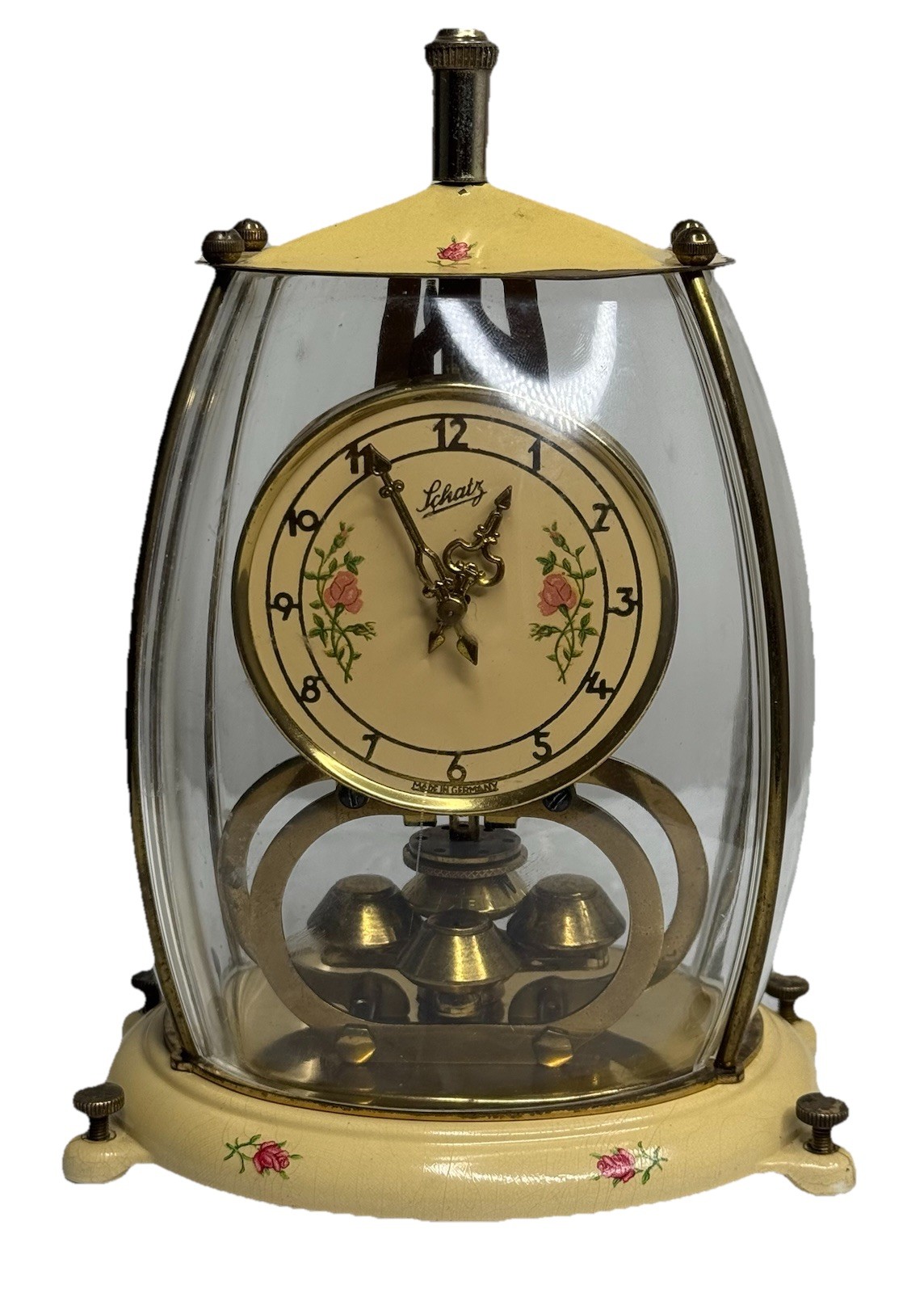 Aug Schatz & Sohn 400 Day Anniversary Mademoiselle Clock Fully Serviced