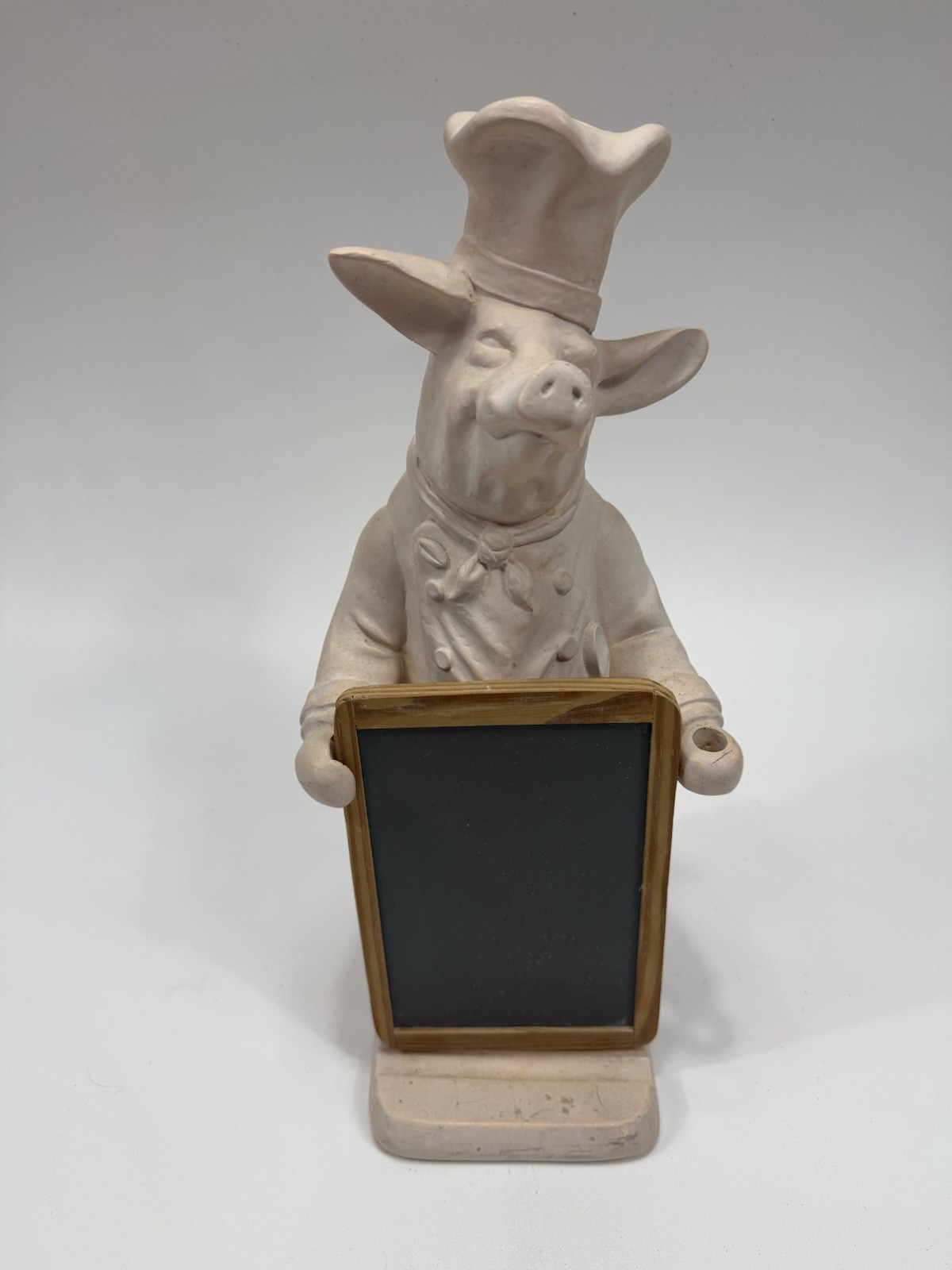 VTG 1997 Fleur de Lis Pastry Chef w/Chalkboard 16” Tall RARE Unique Display