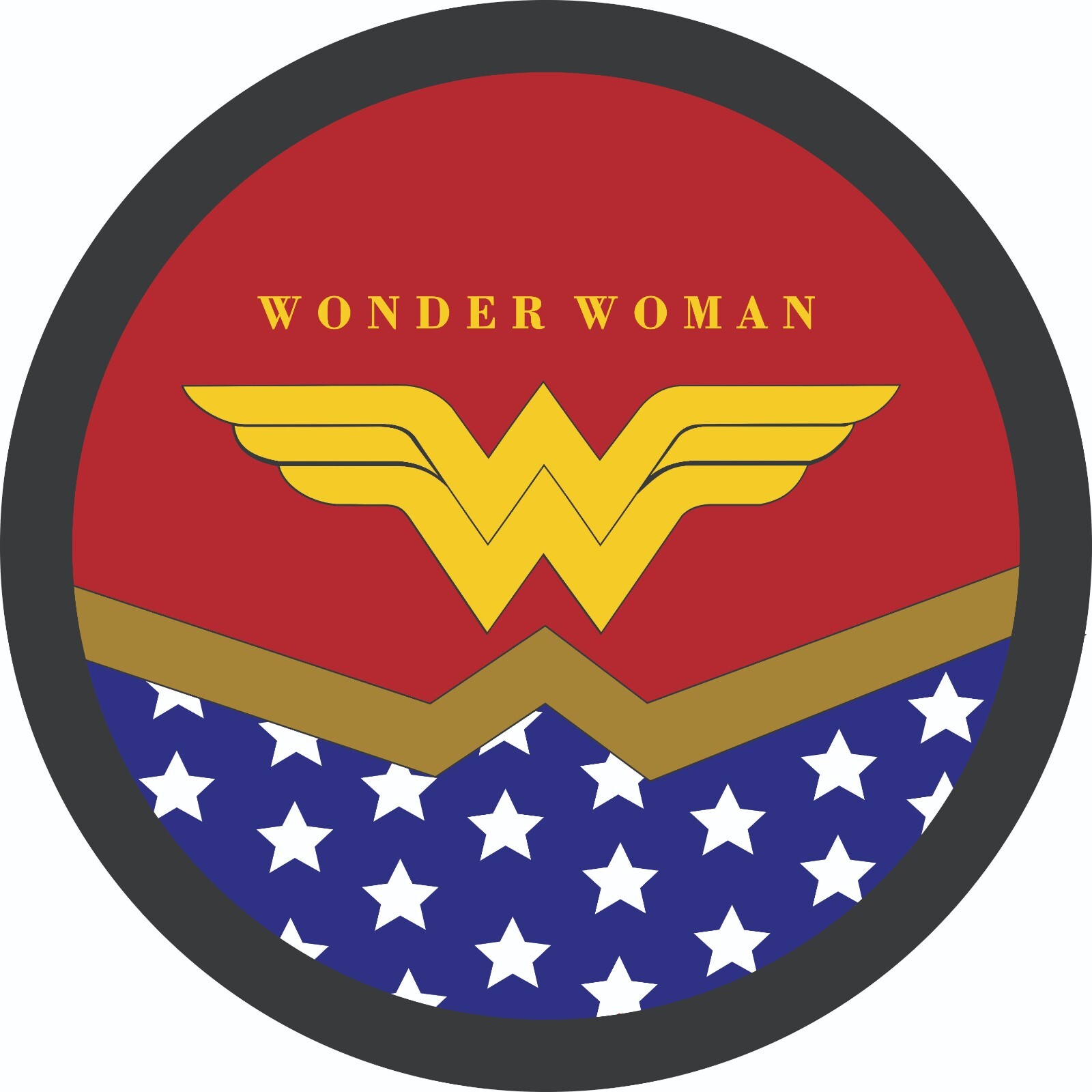 All-American Wonder Woman Tire Cover