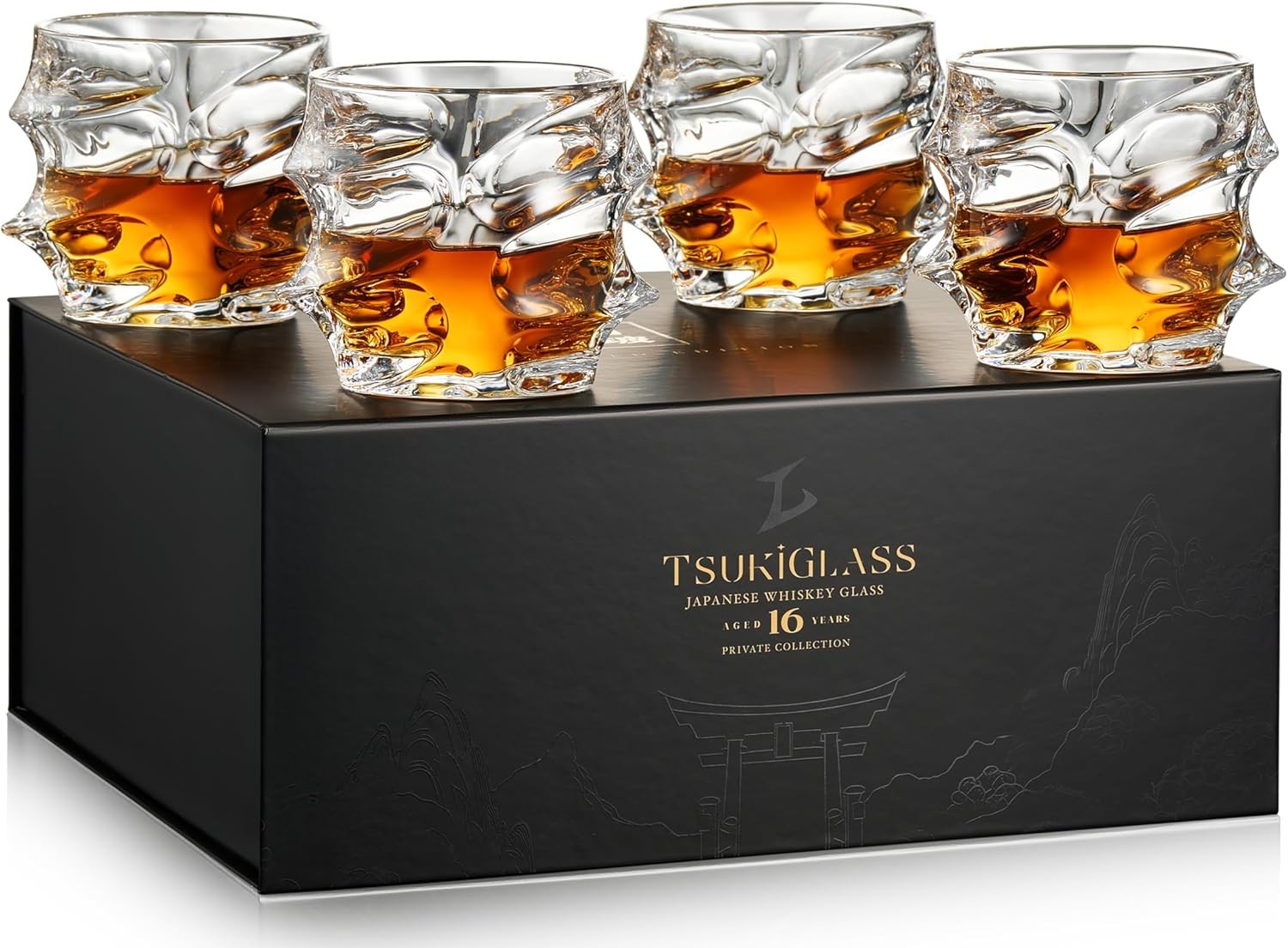Storm Japanese Crystal Whisky Glasses – 100% Ultra Clarity Lead-Free Crystal
