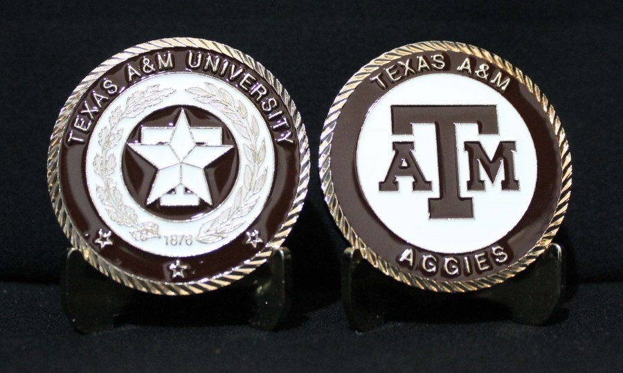 TEXAS A&M UNIVERSITY COLLEGIATE COLLEGE COLLECTIBLE CHALLENGE COIN NEW