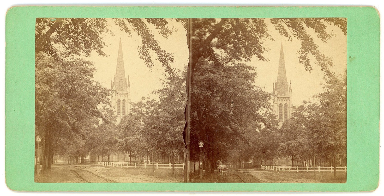 GEORGIA STEREOVIEW - Savannah - St. John\'s Church - Wilson & Havens 1870s