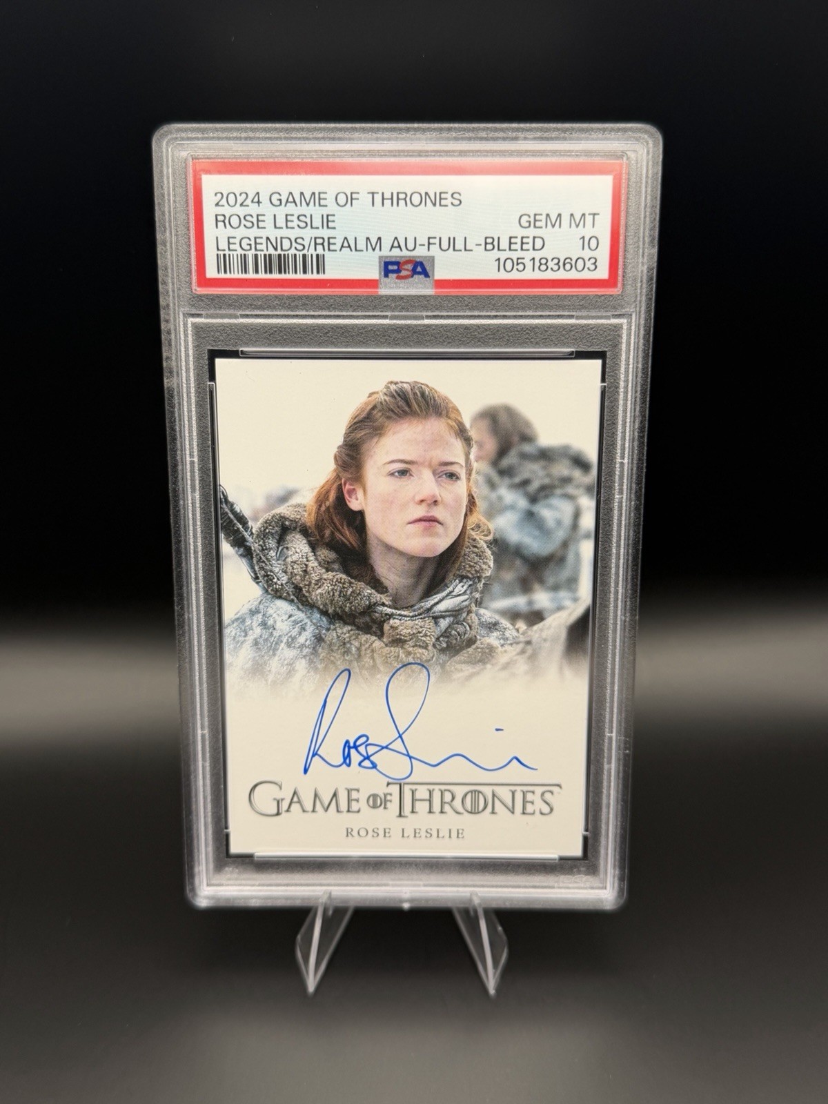 2024 Game of Thrones Rose Leslie Ygritte Legends/Realm Auto PSA 10 LOW POP Auto