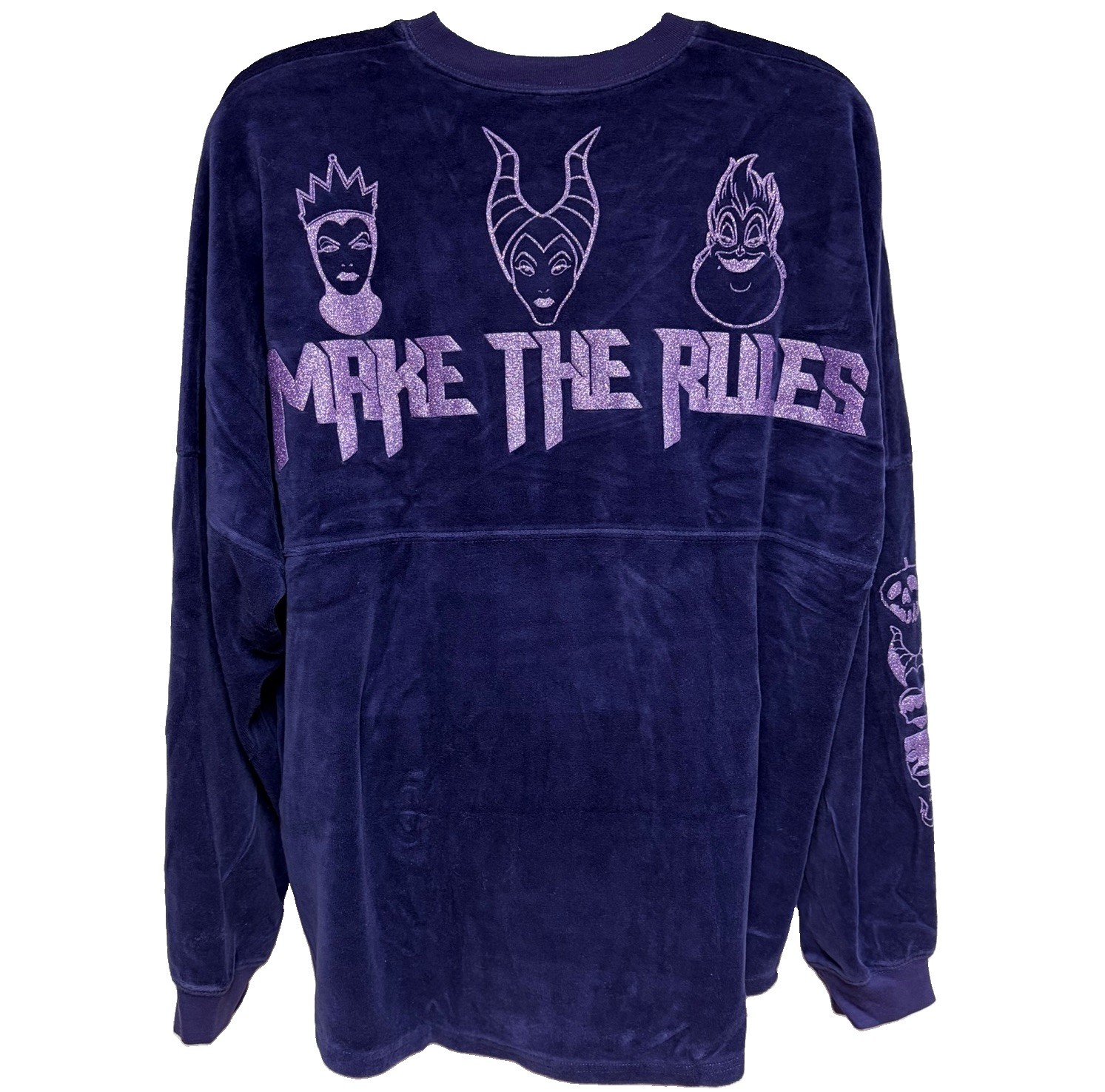 Disney Villians I Make the Rules Spirit Jersey Velour Purple Size XXL Halloween