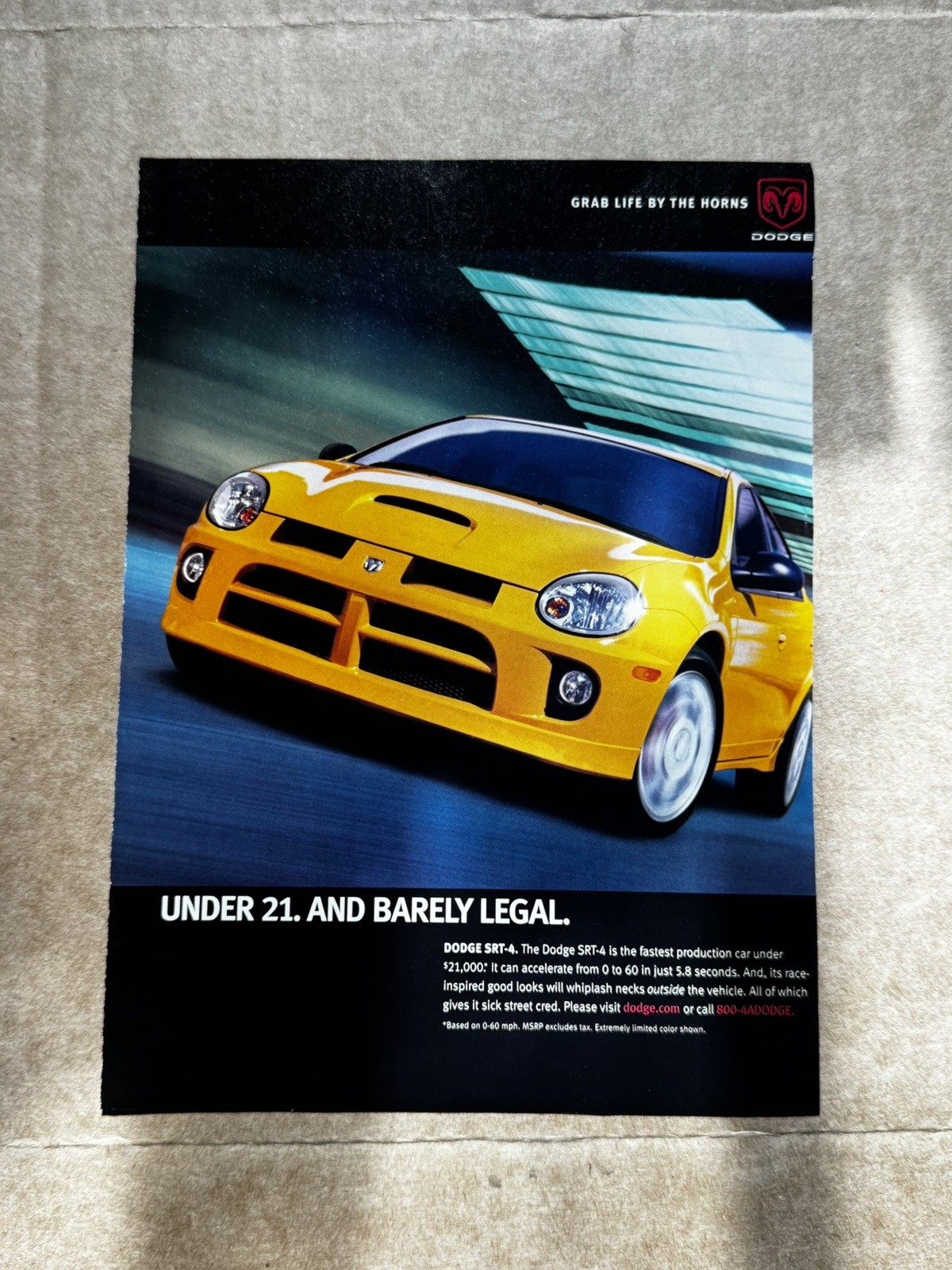 2004 PRINT AD Dodge SRT-4 \