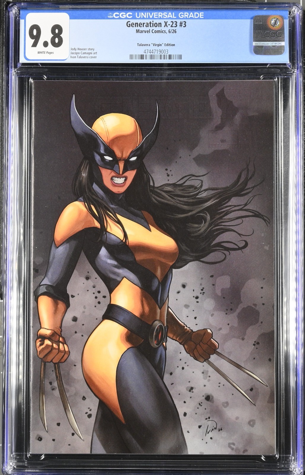 GENERATION X-23 #3 1:50 VARIANT IVAN TALAVERA VIRGIN CGC 9.8