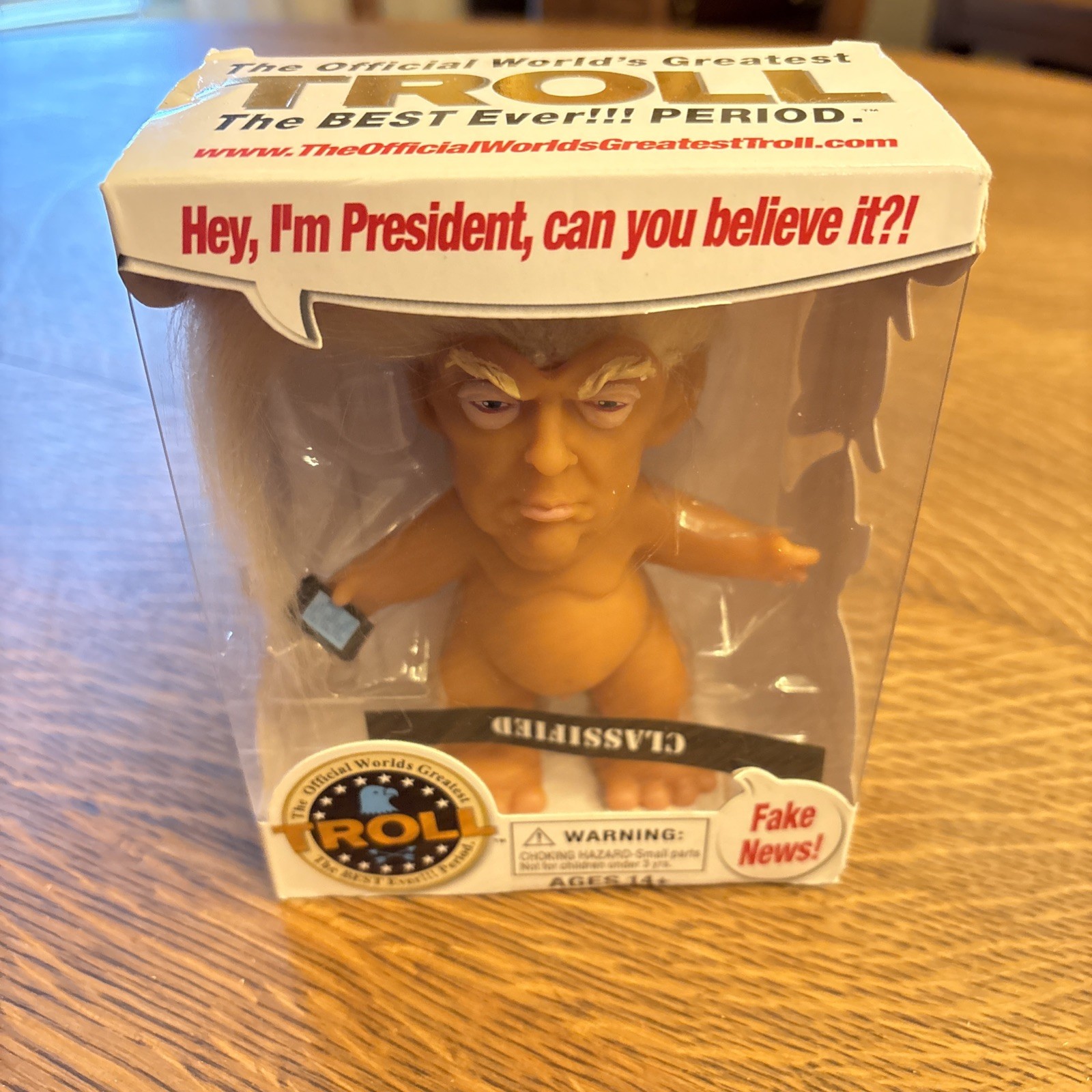 Authentic World's Greatest Trump Troll Doll Chuck Williams President