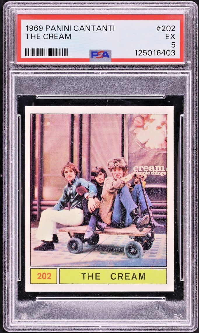 1969 Panini Cantanti #202 THE CREAM PSA 5