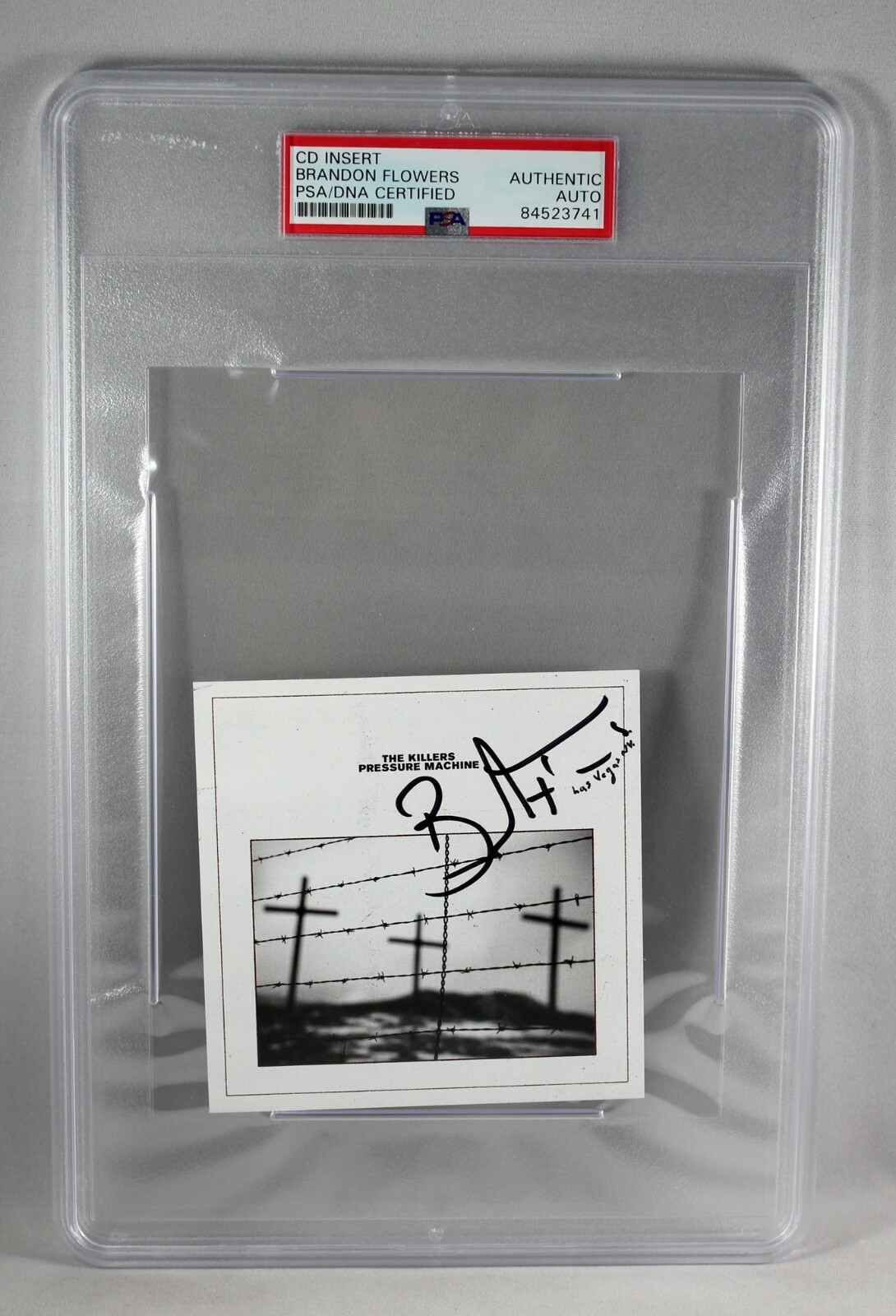 BRANDON FLOWERS SIGNED THE KILLERS PSA AUTO AUTHENTIC ENCAPSULATED SLABBED RARE BRANDON FLOWERS SIGNED THE KILLERS PSA AUTO AUTHENTIC ENCAPSULATED SLABBED RARE