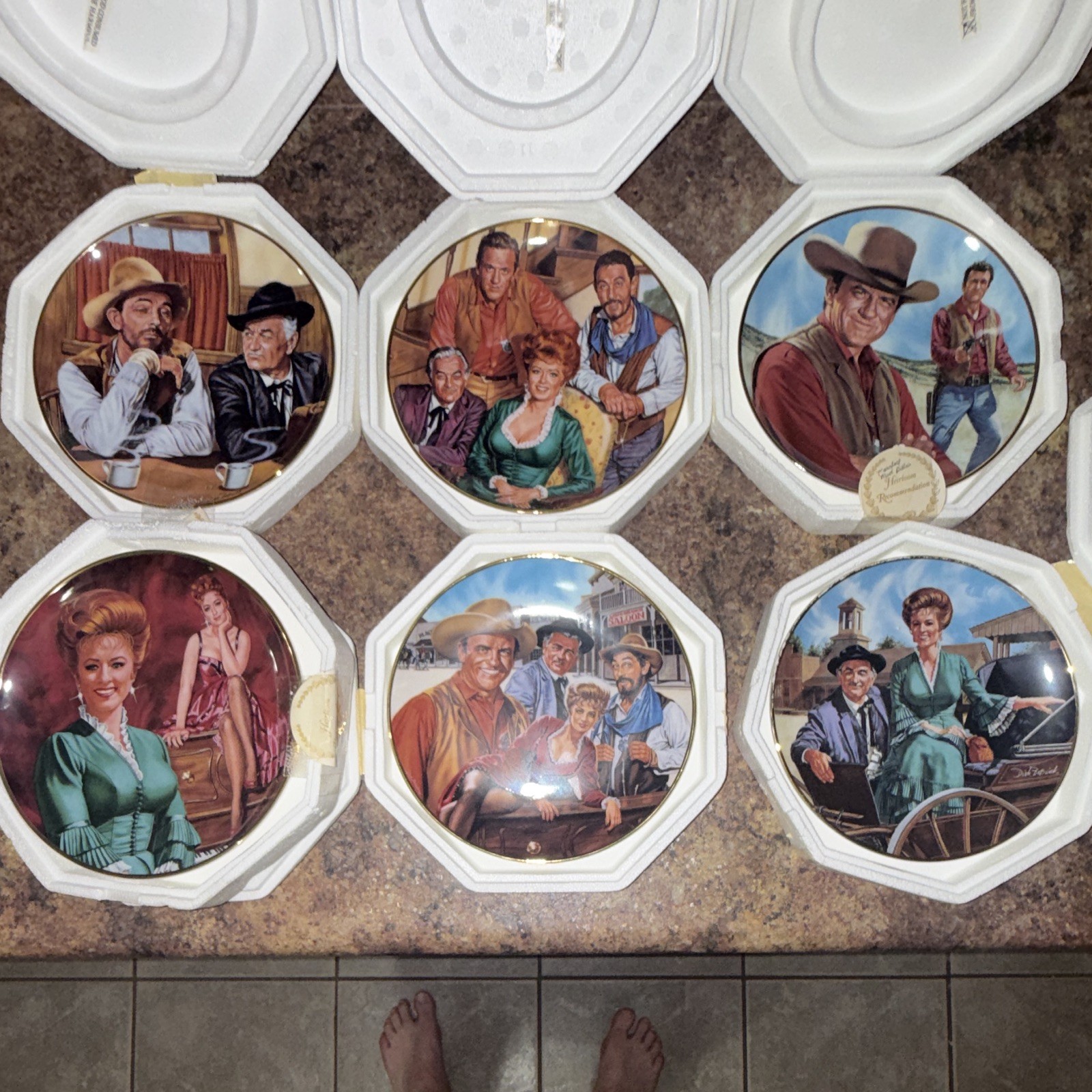 Royal Doulton Gunsmoke Limited Edition Bone China Plate 1994 & 1995 Collection