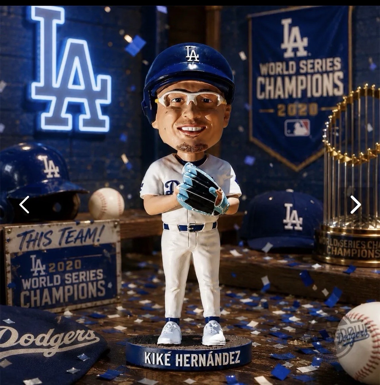 Kiké Hernández Los Angeles Dodgers Pitcher Bobblehead MLB Baseball Collectible