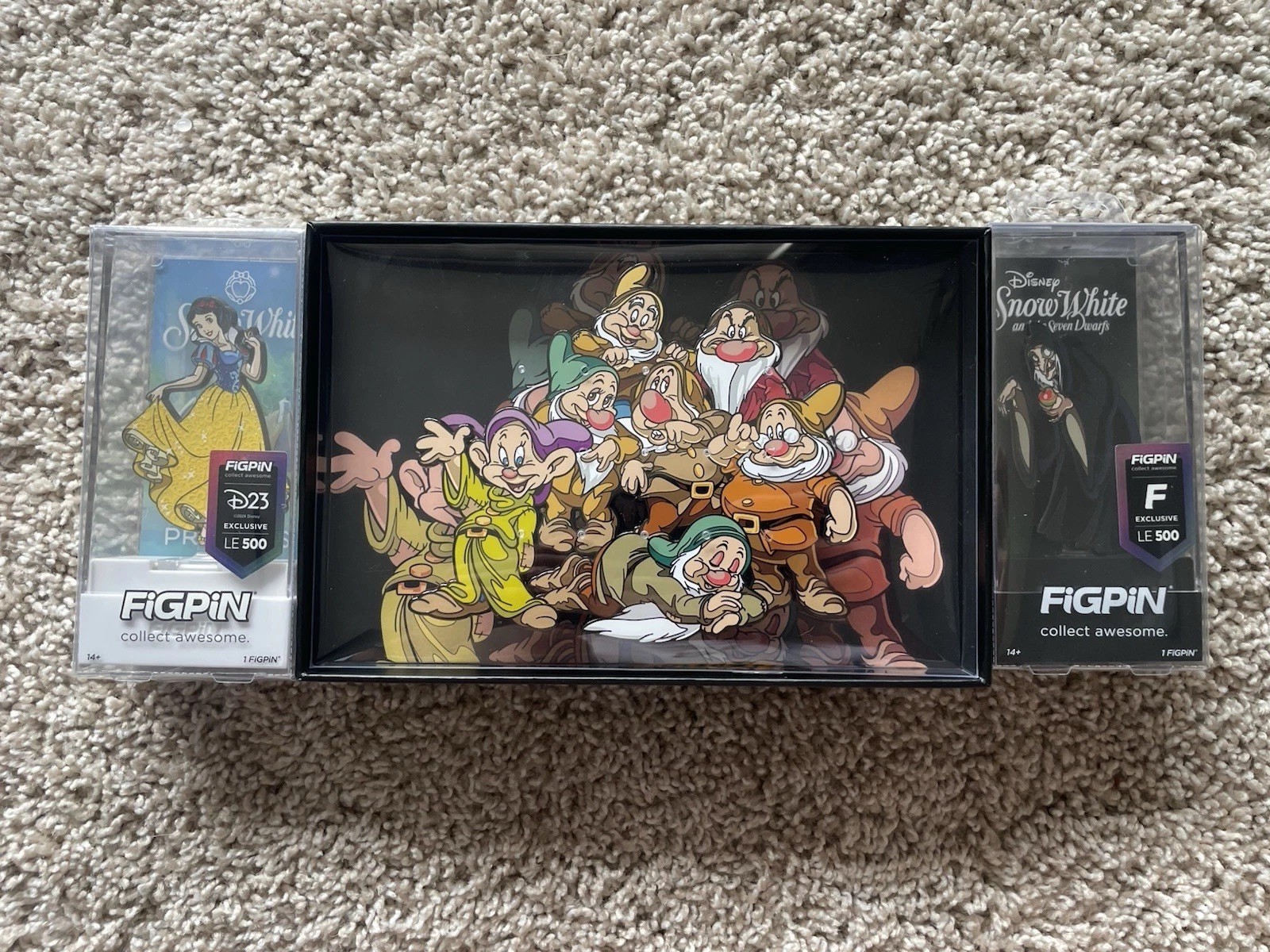 D23 Ultimate Fan Event Snow White And The Seven Dwarfs Fig Pin Set Le 500 2024