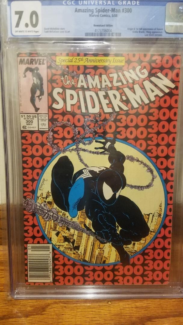 Amazing Spider-Man #300 CGC FN/VF 7.0 Newsstand Variant 1st Appearance Venom
