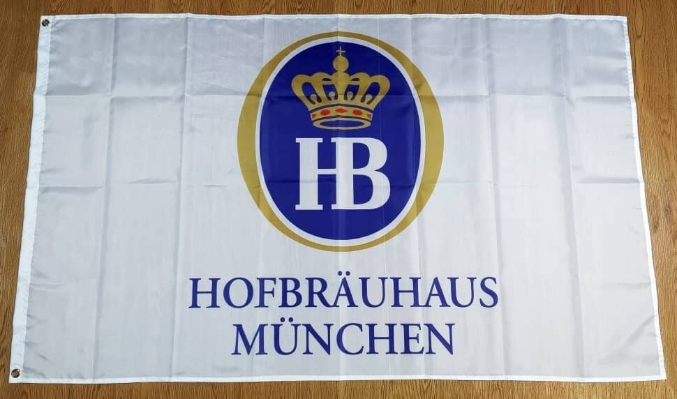 Hofbrauhaus Sign banner Beer Stein Hb Mug Munchen Glass Vintage Liter Germany ho