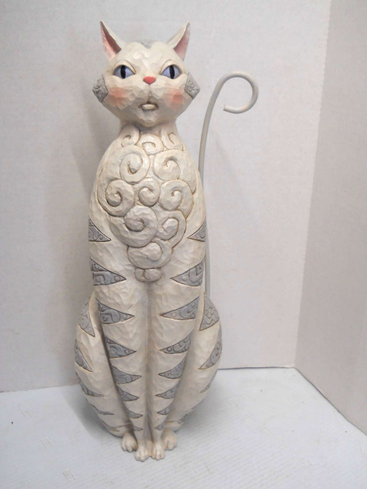 2017 Jim Shore Heartwood Creek Garden Cat Statue Figure 17-3/4\ 2017 Jim Shore Heartwood Creek Garden Cat Statue Figure 17-3/4\