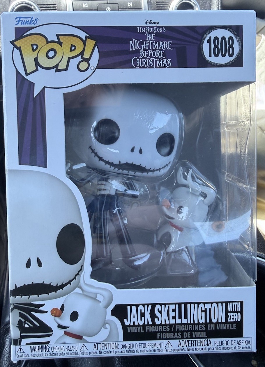 Funko Pop Disney Nightmare Before Christmas Jack Skellington Zero #1808