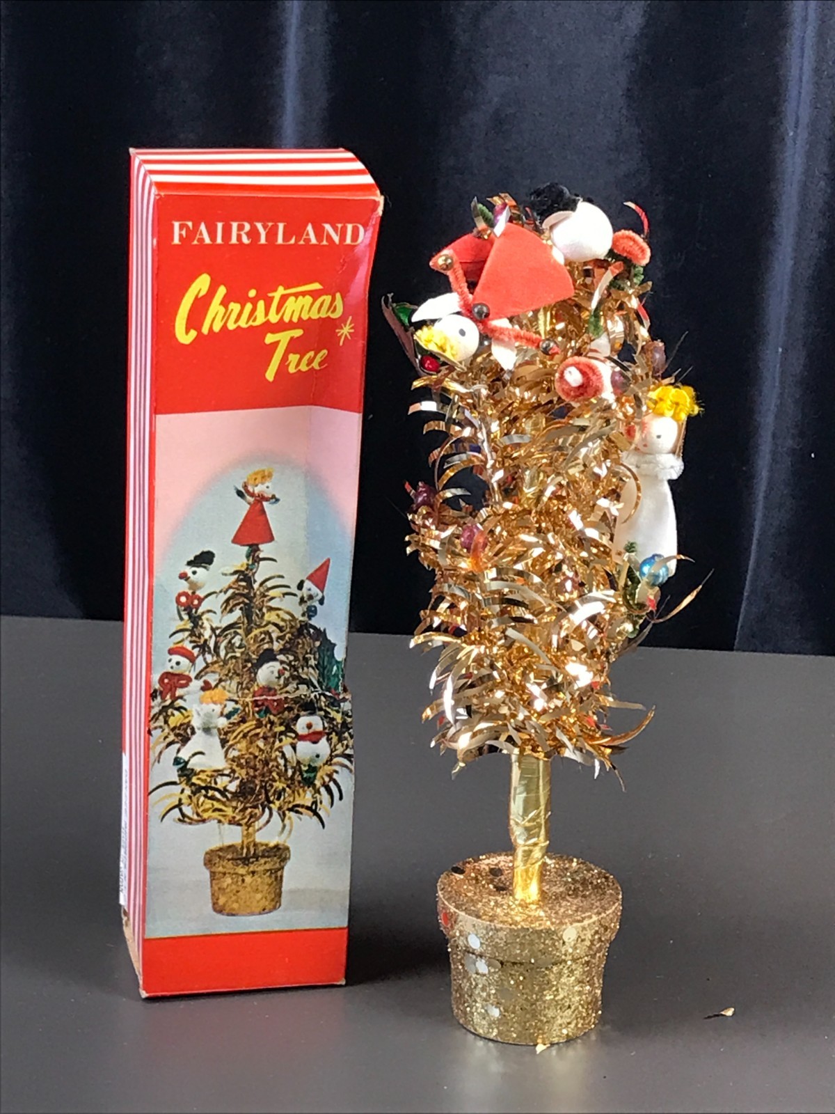 Vintage DAN-DEE Japan GOLD FAIRYLAND CHRISTMAS TREE 10