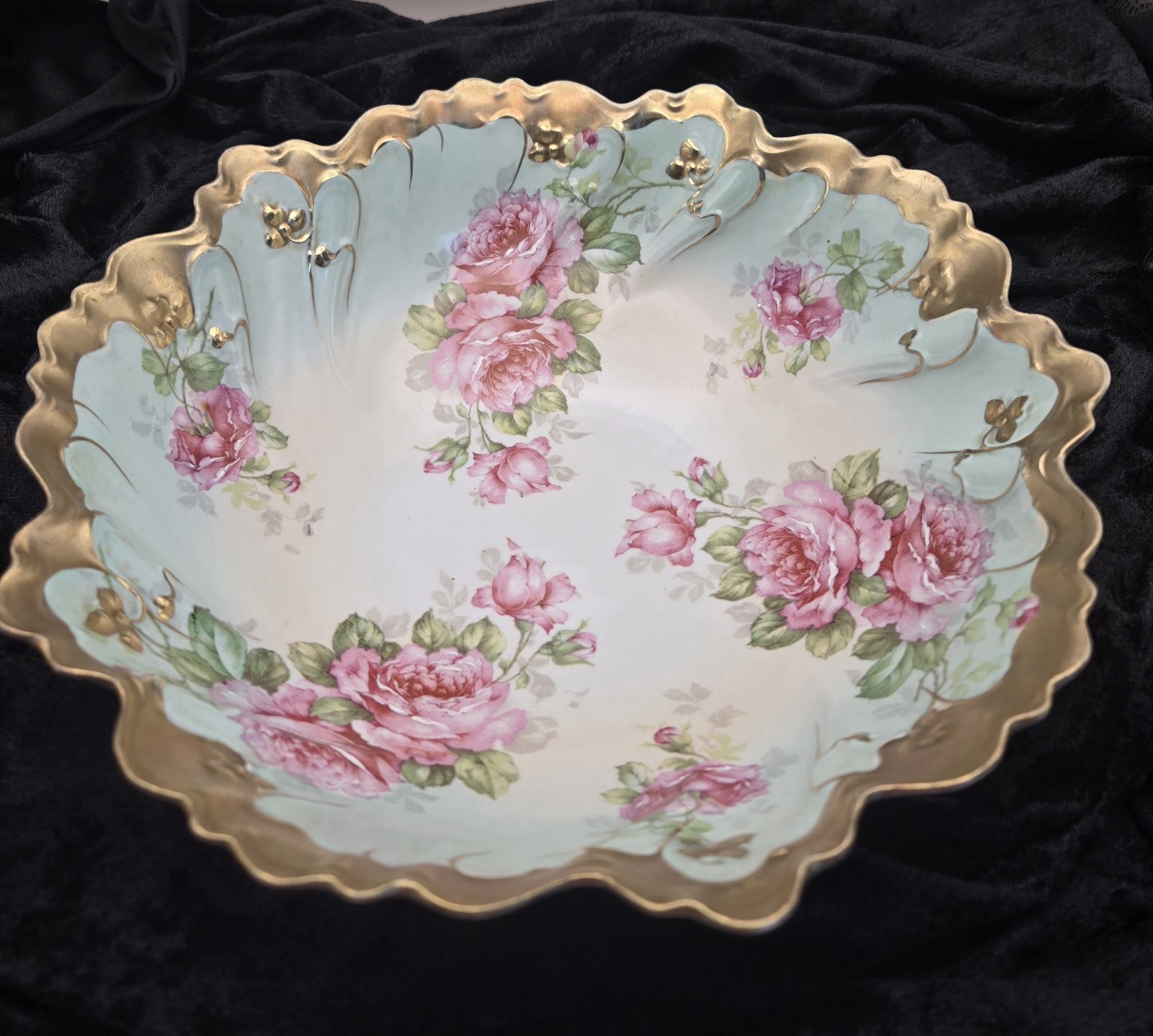 Antique Austrian Porcelain Bowl Moritz Zdekauer Victorian Era B#33