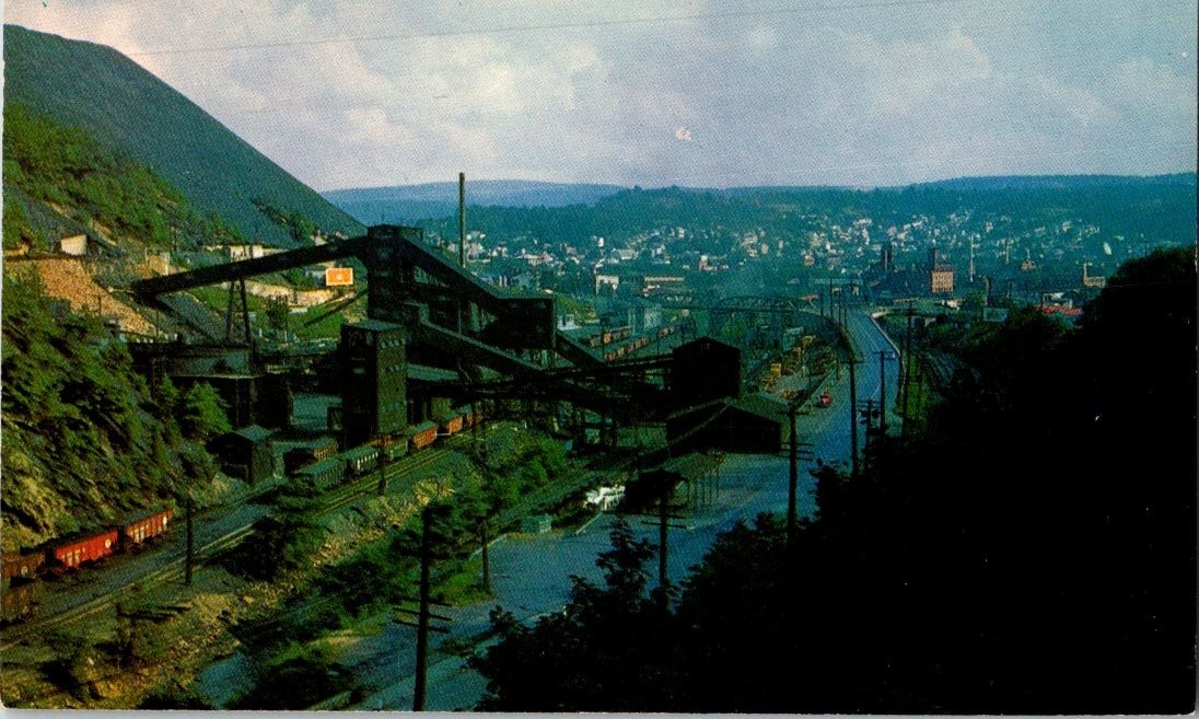 Vintage Plastichrome Postcard Coal Mining Pennsylvania Anthracite Region
