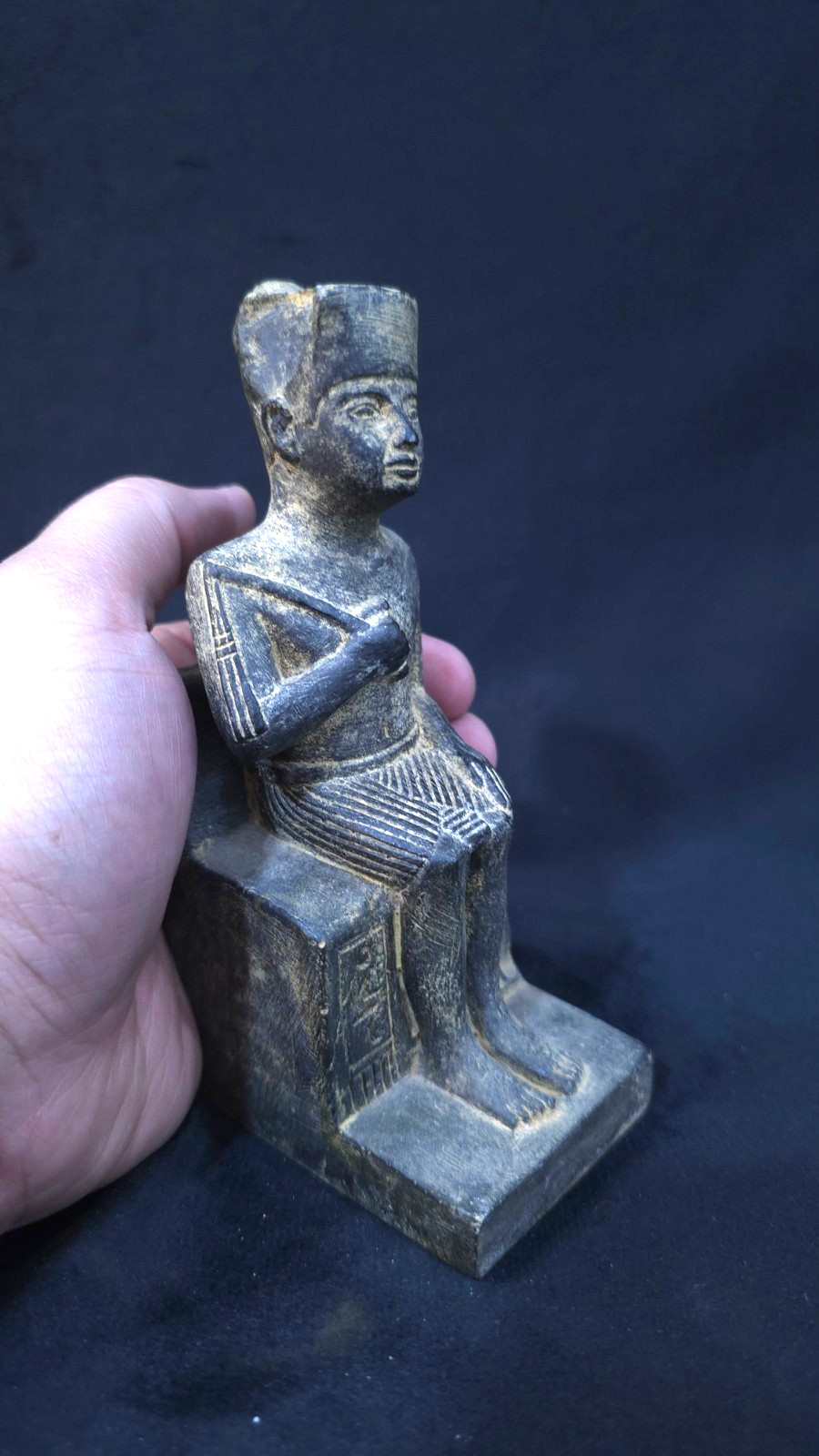 Authentic Ancient Egyptian King Khufu Statue Artifact Figurine Egyptian BC