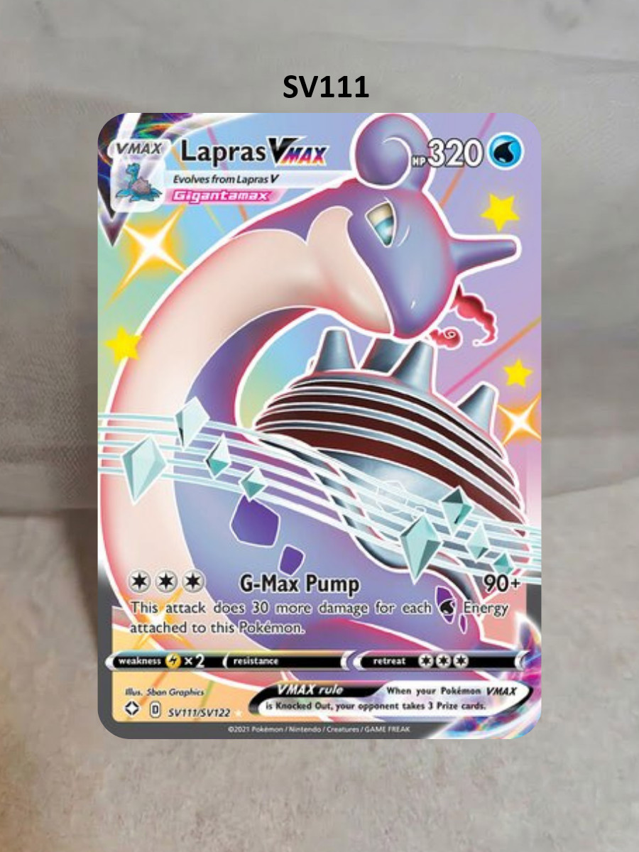 Lapras Variation Pokemon Sticker, Credit Card Skin Decal, Anime Holographic