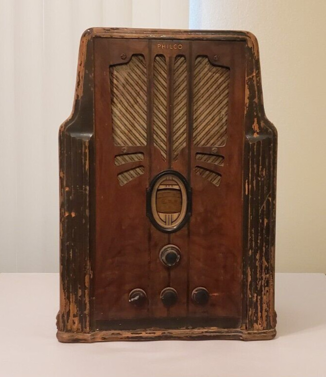 PARTS/REPAIR Vintage 1930s Philco Model 630 Tombstone Tube Radio Rare +Free Ship