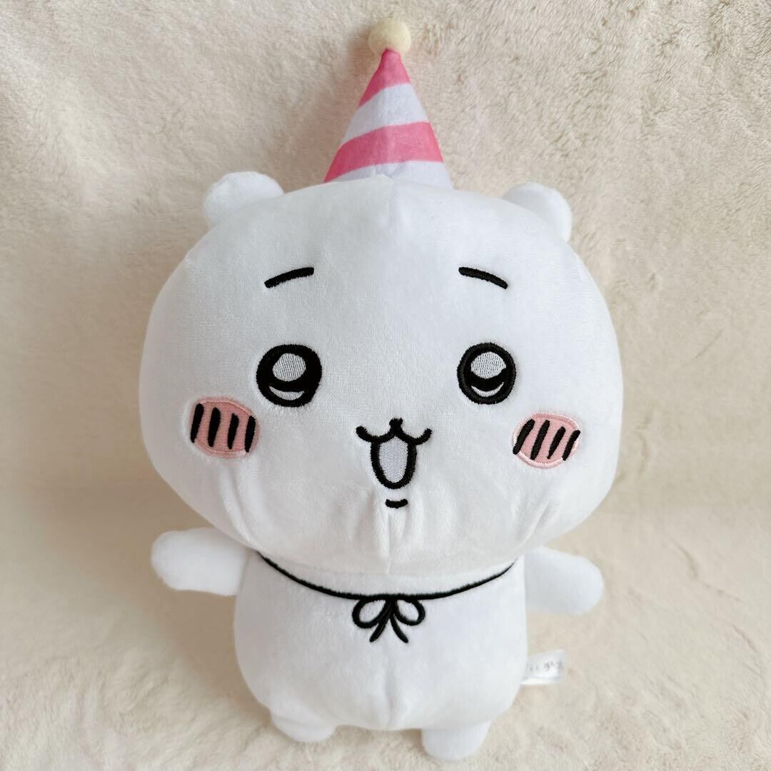 Chiikawa Happy Birthday Big Plush Toy Stuffed Doll FuRyu 36cm from Japan NEW