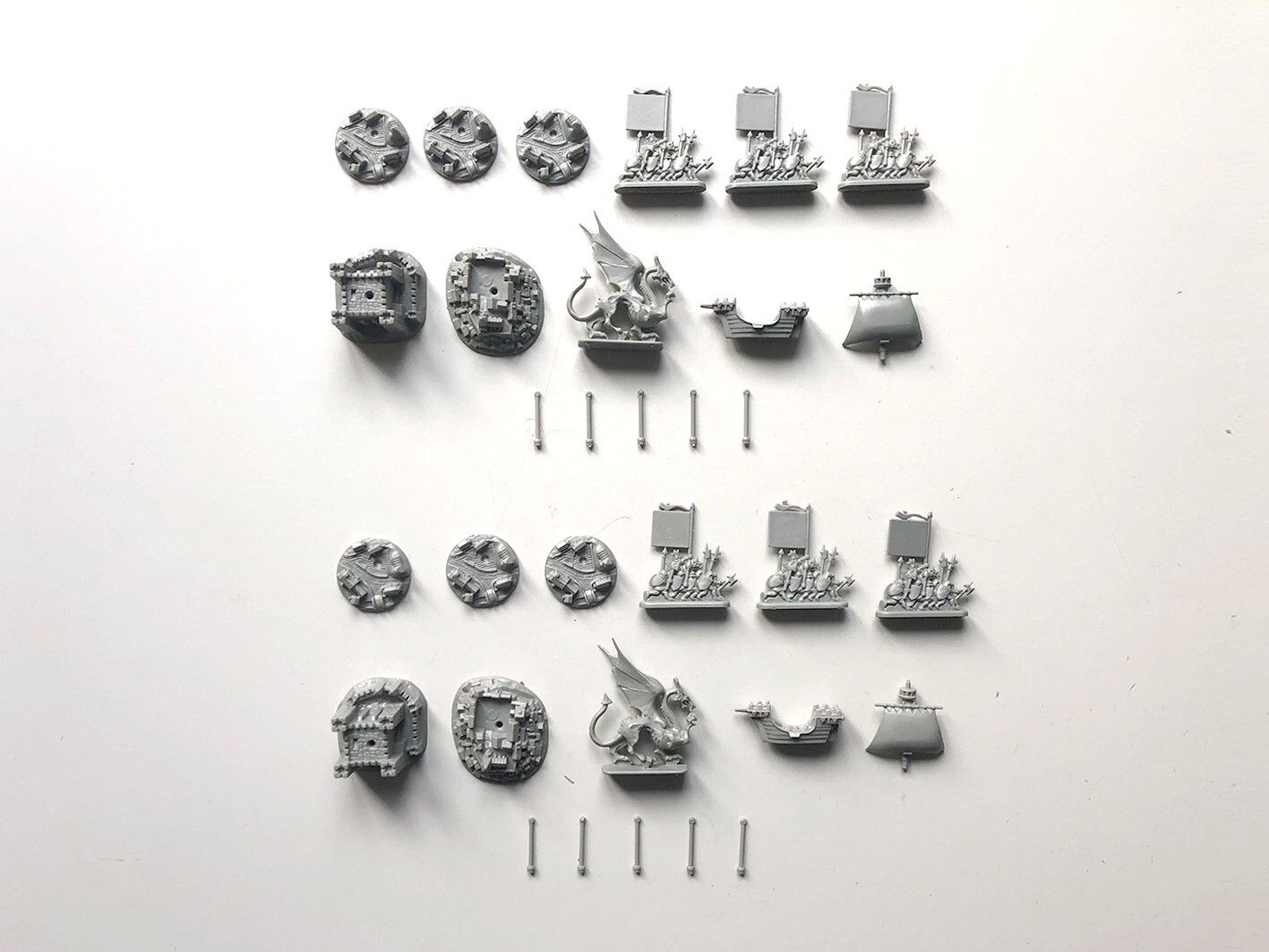 Mighty Empires - Toy Figures Set Complete (2x) - Games Workshop 1990